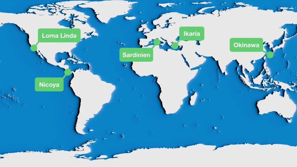 Longevity Coaching und Blue Zones für gesundes und langes Leben